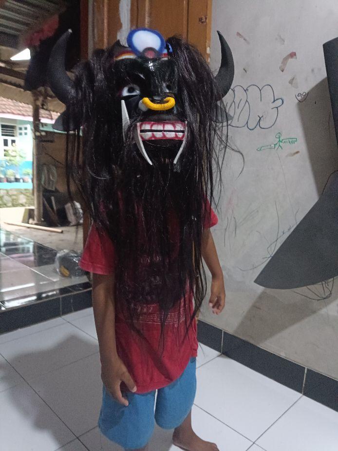 Topeng Kebogiro Bahan Spon Tebal