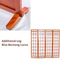 Gambar EXTRA LEG for SHOJI 160 Partisi Lipat Sekat Japanese Sketsel Kayu Furniture Minimalis Pembatas Ruangan - Leg Only for 3 panel  dari Tatami Indonesia Kab. Sidoarjo 3 Tokopedia