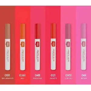 Madame Gie Lipstick +62 Lip Matte 4.5g - Pilihan Warna 0511 Banjarmasin, 0361 Bali, 0411 Makassar, 021 Jakarta, 0951 Sorong, 061 Medan