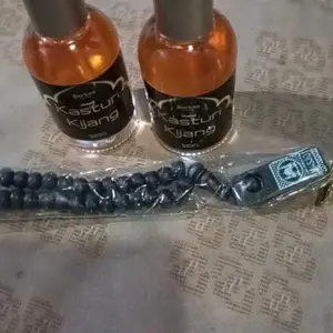 Parfum Kasturi Kijang Premium Spray - 2 Botol + Bonus Tasbih 35ml Parfum Sholat Minyak Kasturi Original Tahan Lama