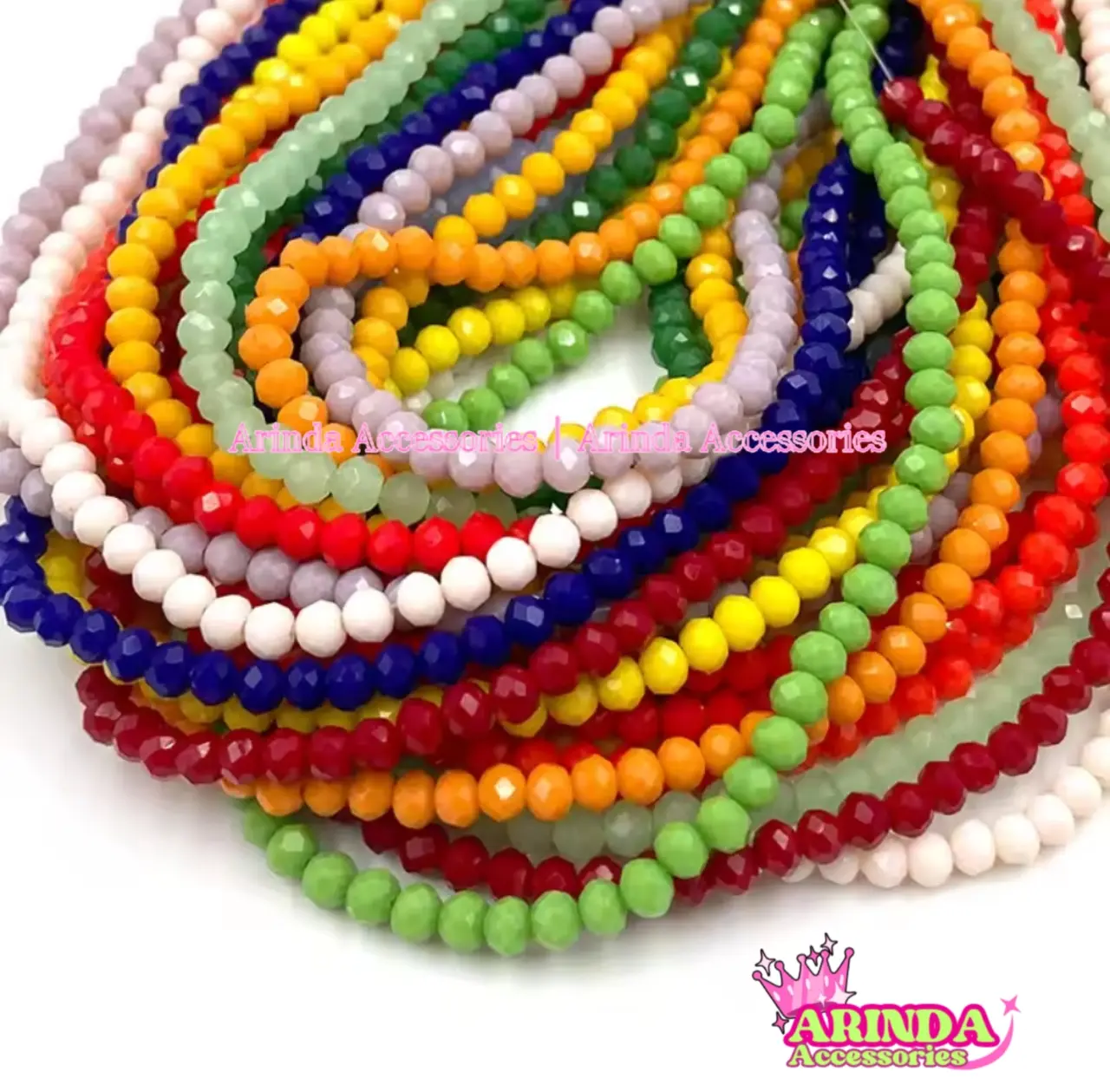 (4/6/8mm) Kristal Ceko Bahan Gelang Manik Bapau Doff Crystal Ceko Kualitas Tinggi untuk Kerajinan Gelang Anting Kalung DIY