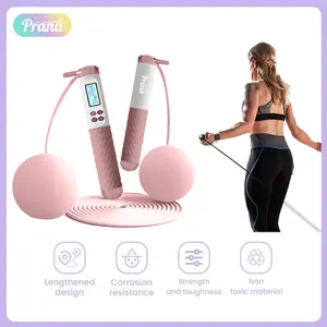 PRANA Skipping Rope 2in1 Dengan Counter Penghitung Lompatan Lompat Tali Jump Rope Outdoor Indoor  PN-FBB508