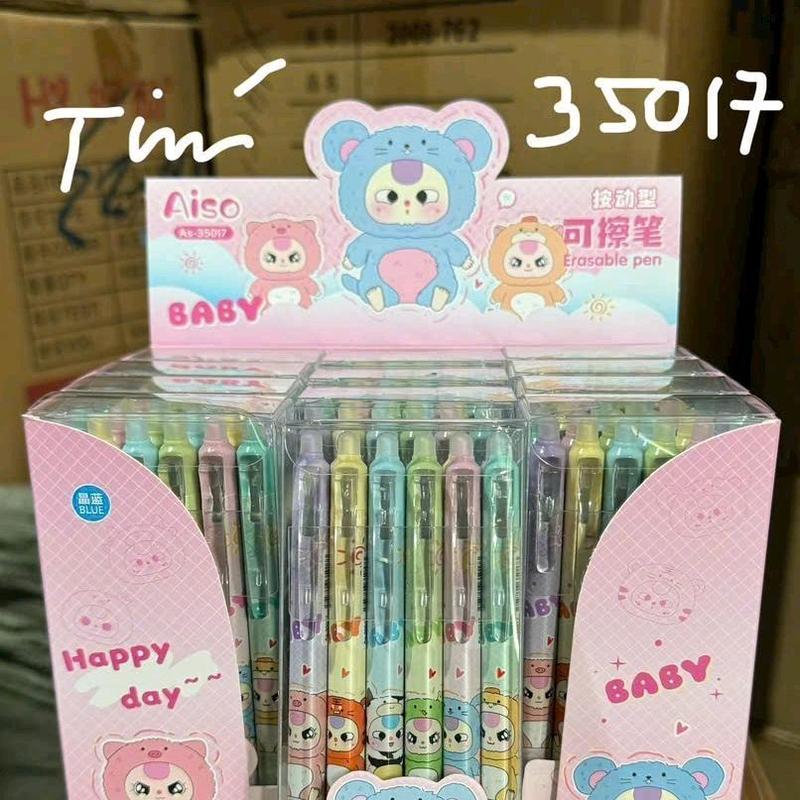 Bút bi bấm tẩy xóa được đặc biệt thông minh hộp 12 cây