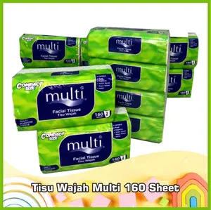 Multi Paket 6pcs Tisu Wajah Serbaguna 160 Lembar Hemat & Higienis Tissue Multi Paket 6pcs Tisu Wajah Serbaguna 160 Lembar Hemat & Higienis Tissue