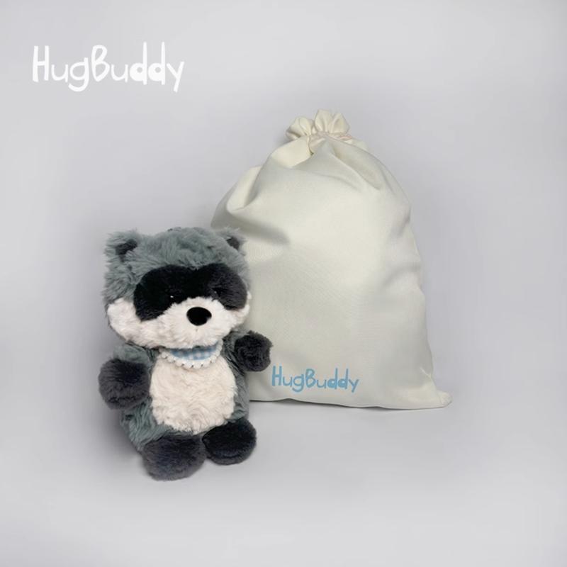 Hugbuddy Raccoon Wayne Bag Pendant Plush Toy Girl Keychain Gift Hari lahir 0