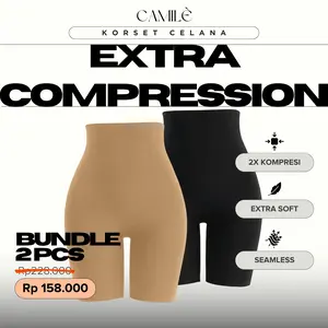 Camile Korset 2IN1 Tanpa Pengait 2x Extra Kompresi | Pelangsing Perut & Paha | Body Shaper Kompresi Kuat Nyaman Anti Ngelipet | Seamless​​​