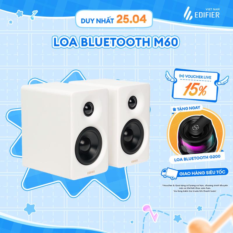 Loa Máy Tính Để Bàn 2.0 EDIFIER M60 | Công suất 66W | Thiết kế nhỏ gọn | Bảo hành 12 tháng