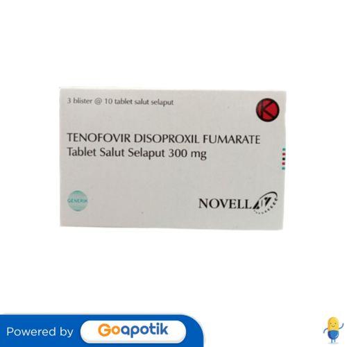 TENOFOVIR DISOPROXIL FUMARATE NOVELL 300 MG BOX 30 TABLET