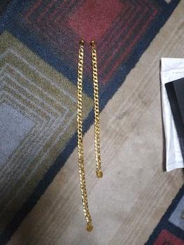 Product Review of Beli Rantai Tangan Percuma Rantai Kaki Gajah Pasir COP916 - Rantai Tangan Panjang≈18CM Lebar≈0.7CM - Rantai Kaki Panjang≈27CM Lebar≈0.7CM - Barang kemas bersalut emas tulen - tahan lama - hypoallergenic - titanium - XYcantik from P**i E** 1