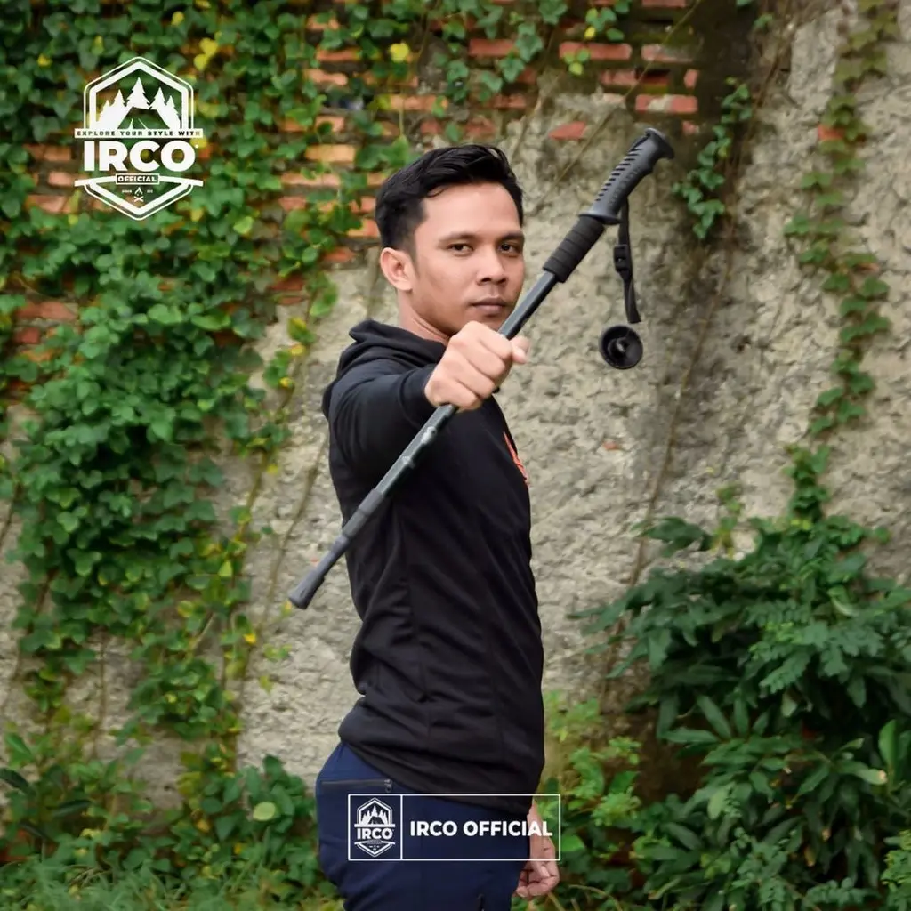 IRCO Trekking Pole Lurus Antishock 135 Cm - Tongkat Pendaki Gunung Multifungsi Bisa Jadi Tiang Bivak