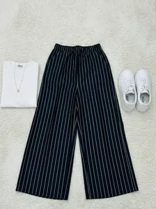 SEVARA - VERONICA Loose Pants 2899 - Kulot PETITE SIZE- Salur Knit Wanita Tali Serut Variasi OOTD 4 Warna