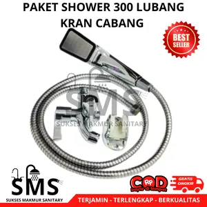 Shower 300 lubang deras ABS Anti karat awet Air Keran Peralatan
