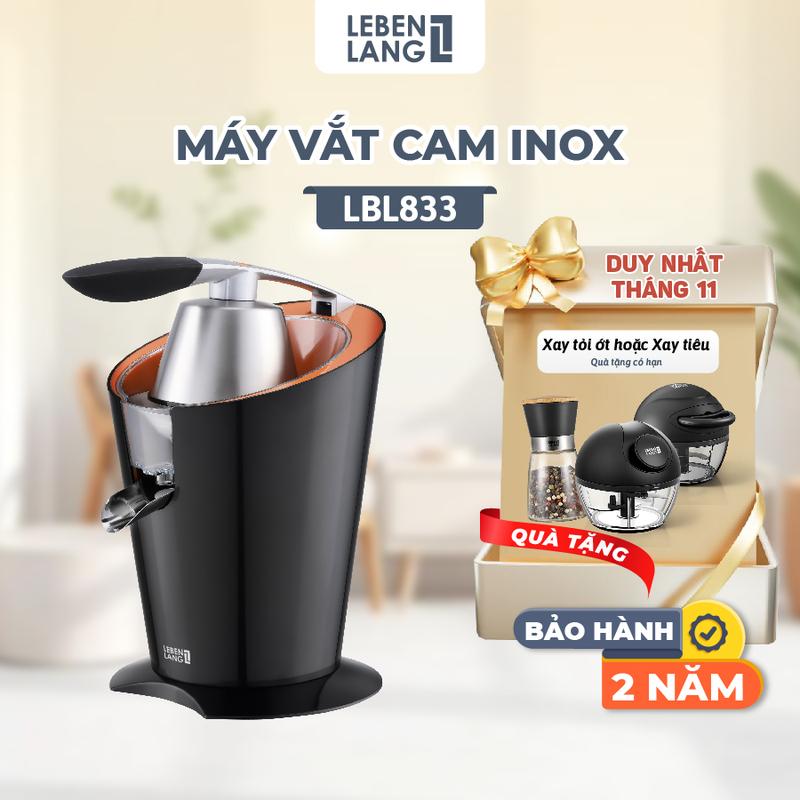  Máy vắt cam Lebenlang LBL833 ép cam tự động dung tích 400ml công suất 1000W bảo hành 2 năm – hàng chính hãng 
