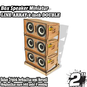 Box Speaker Miniatur Line Array 2inch