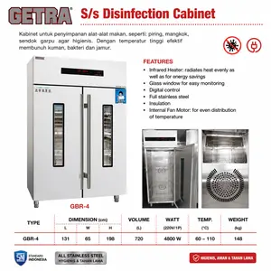 GETRA GBR-4 / GBR 4 / GBR4 STAINLESS STEEL DISINFECTION CABINET