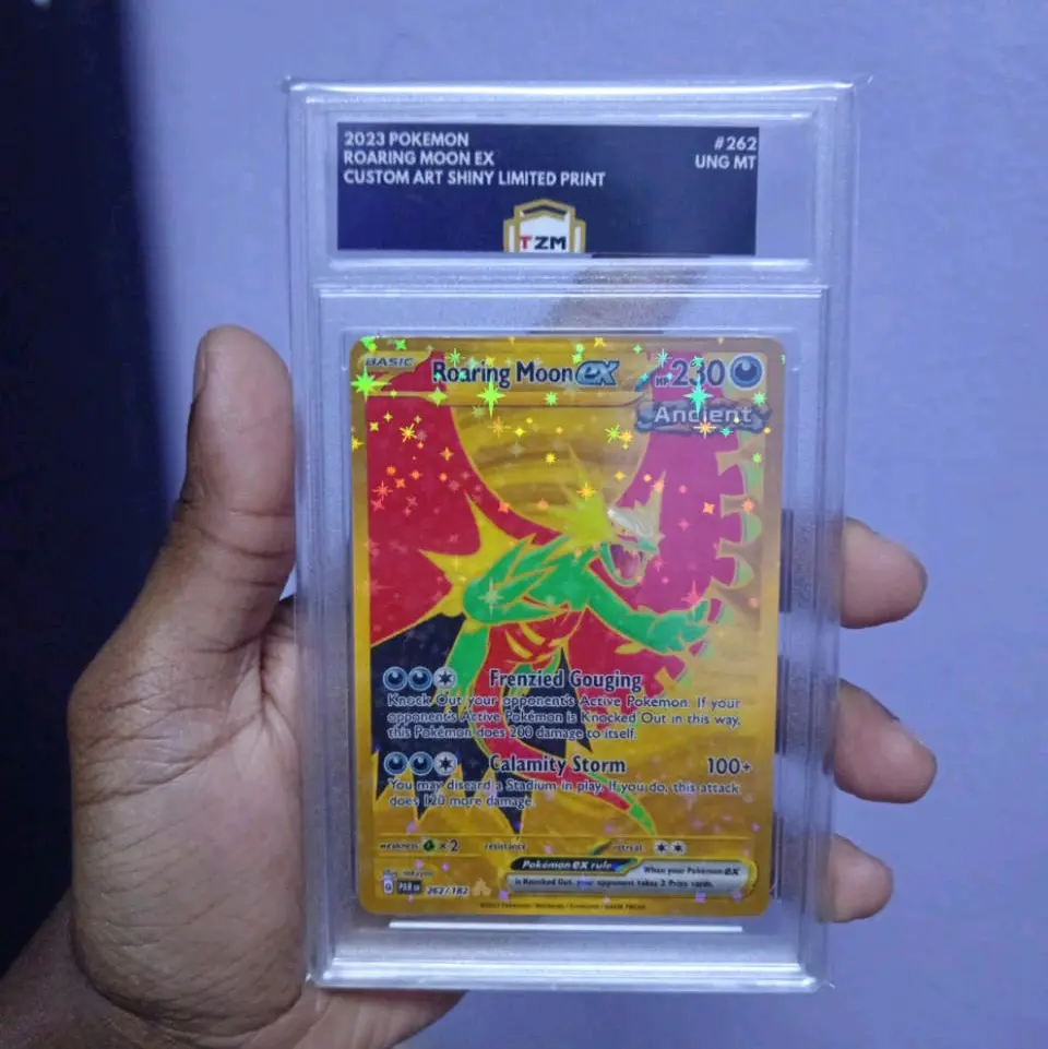 roaring moon pokemon card shiny Amazon.com: Pokemon - Roaring Moon ex 229/182 - Paradox Rift - Full Art -  Ultra Rare