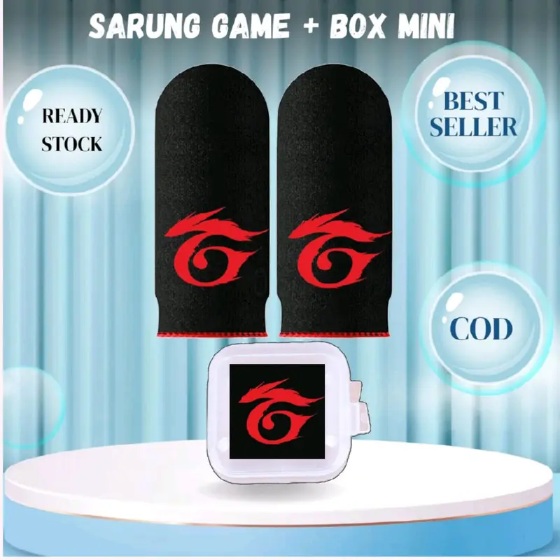 Terbaru Sarung jempol game + Box mini anti keringat logo AP King 4