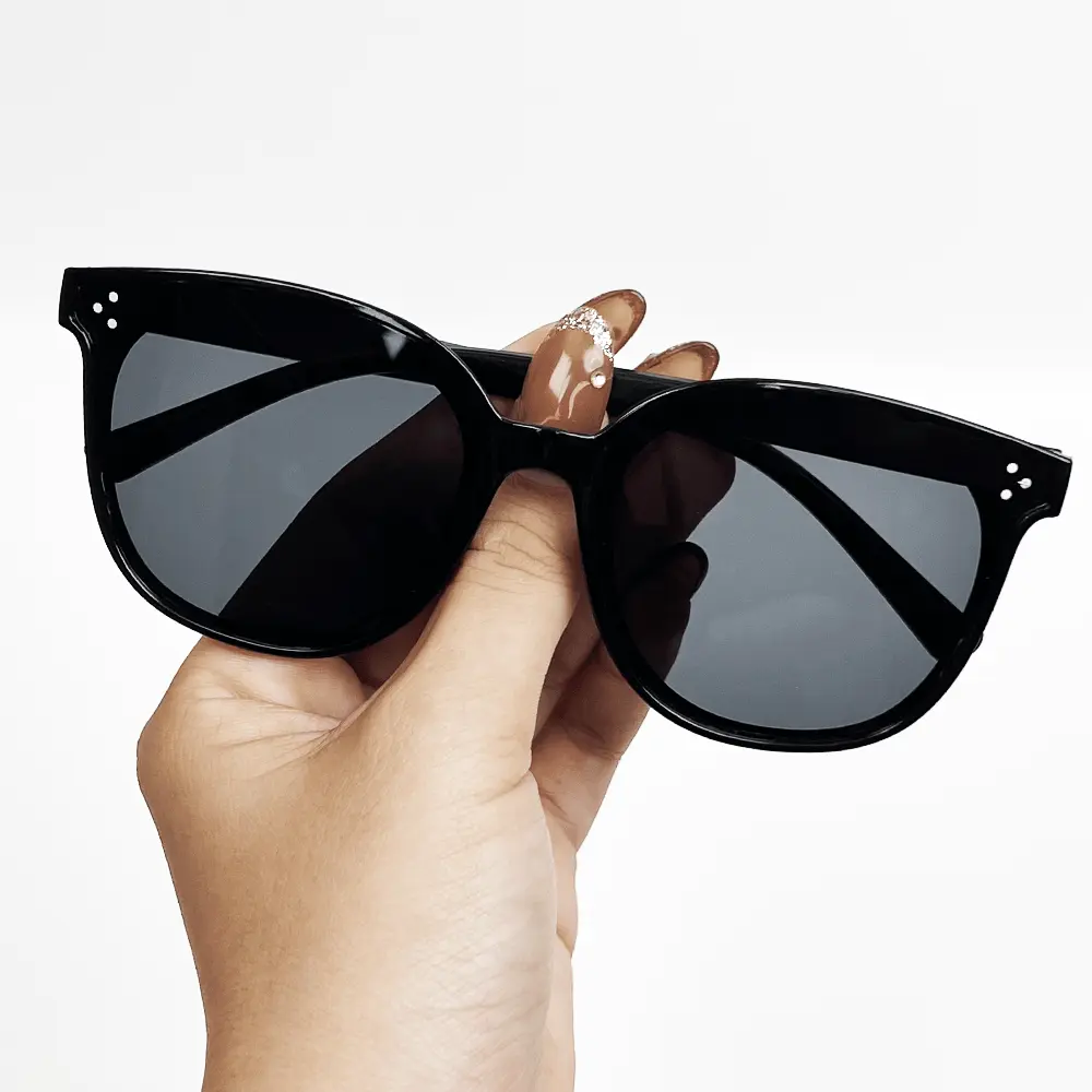 Kacamata hitam Fashion Baru Lensa Berwarna Permukaan Cermin Reflektif Bentuk Bingkai Bulat Retro Gaya Yang Sama untuk Pria dan Wanita sunglasses