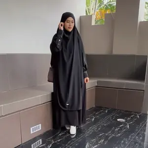 MUTI - DAISY SET GAMIS+FK JUMBO || GAMIS LIST smoke ABAYA umroh haji Dress Dewasa Muslim Syari