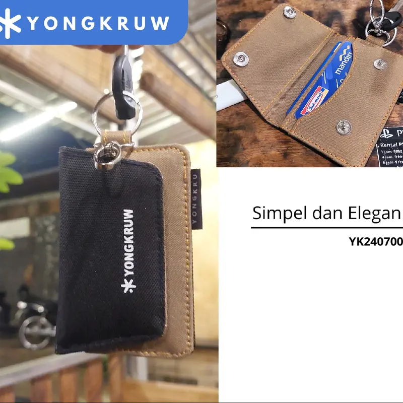 YONGKRUW NUNO - YK24070002  Dompet STNK E-Money Gantungan Kunci Kartu 2