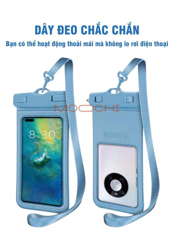 Túi đựng điện thoại chống nước cao cấp tiêu chuẩn IPX8 phù hợp với điện thoại tới 7,2inch tiện lợi khi đi chơi, du lịch 2
