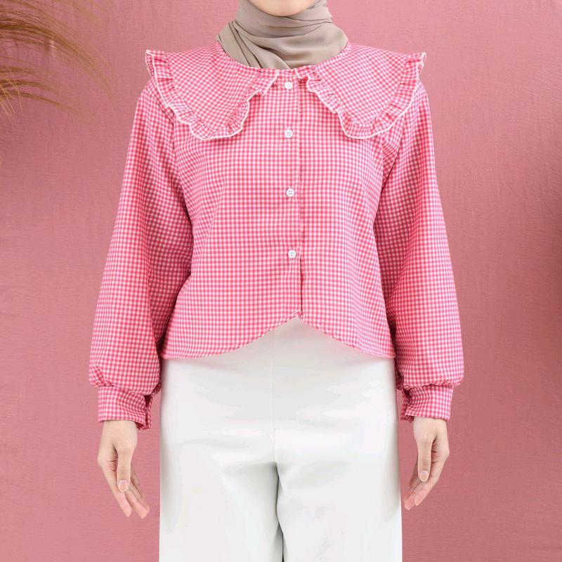 kemeja crop // crop top // atasan crop // atasan korea 3