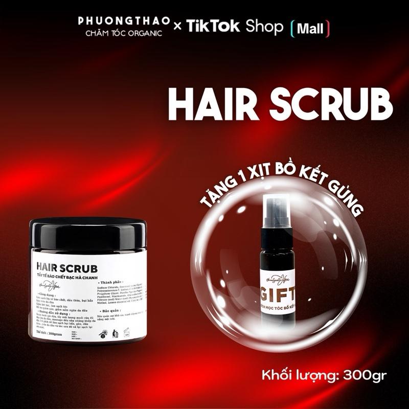  Tẩy Tế Bào Chết Da Đầu Bạc Hà Chanh size 300gram Chăm Sóc Tóc 