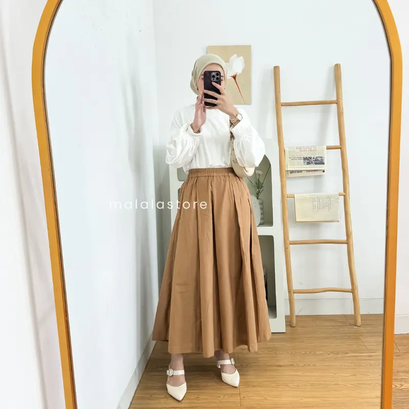 Rok Varisha Maxy Linen Premium Bawahan Wanita By MalalaStore 0