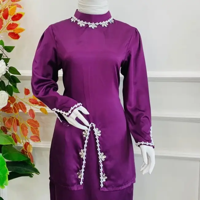 One set baju kurung melayu pakaian adat melayu baju melayu kekinian baju kondangan/pesta Setelan 6