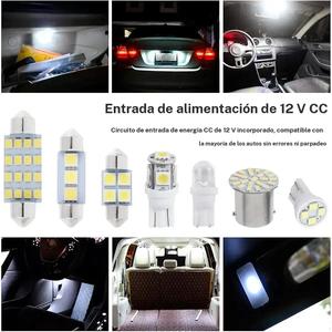 Kit de 42/20 piezas de bombillas LED blancas para interiores del auto: luz de cúpula del maletero, mini bombillas, lámpara del reposapiés, luces de placa y accesorios para faros