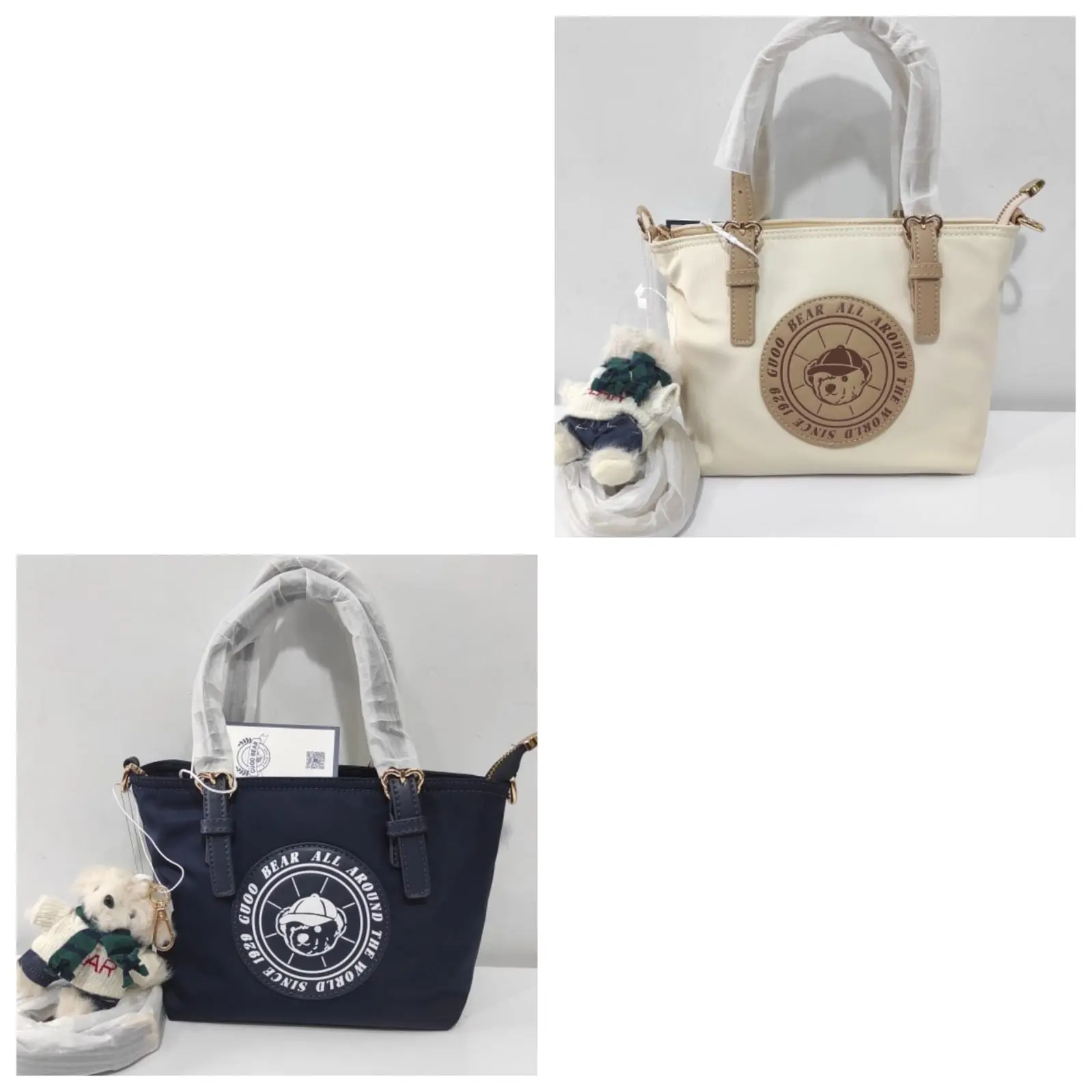 TTWN BEAR original - GUOO BEAR - GU1054 2 warna- Tas tote TTWNBEAR