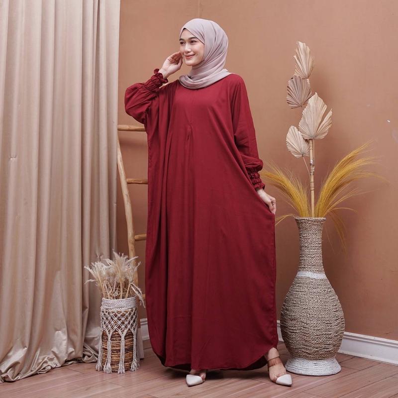 Gamis Kaftan Jumbo Gogo Sakdres Kaftan Jumbo Rayon Panjang 3