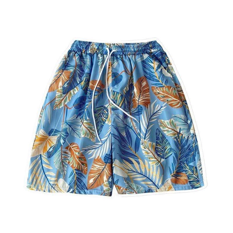 Product Introduction of Live unbridled Fashion Summer Seaside Vacation Floral Shorts Men's Casual  Shorts Loose Beach Pants 5