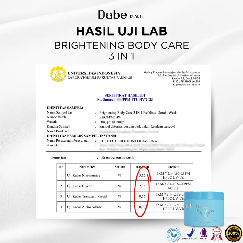 [MAIN LIVE] SCRUB BLEACHING 3 IN 1 BODY CARE DABE BEAUTE 4