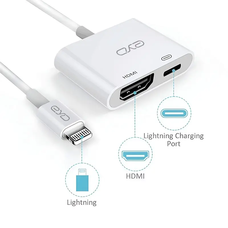 AITO HD02S Lightning To HDMI Adapter Kable For IPhone iPad 4K HD Digital TV Monitor For IOS18 Version 4