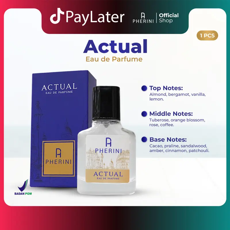 Pherini Actual Eau De Parfume Aroma Wangi segar dan memorable  - 30ML Tahan 12 jam 0