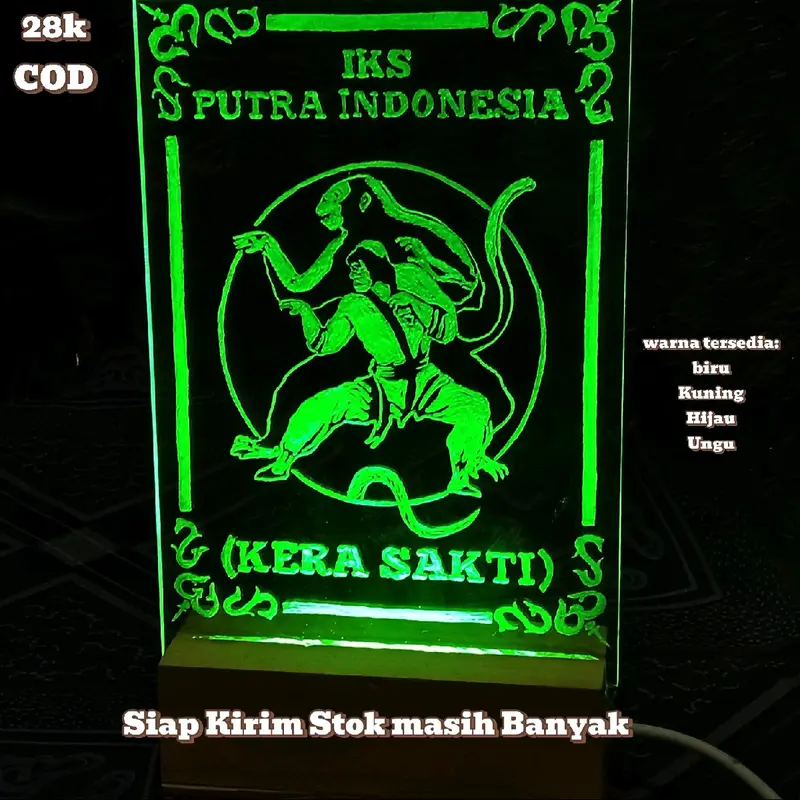 Lampu Hias IKSPI Akrilik Ukir Anti Luntur - Ukuran 10x15/A6 1