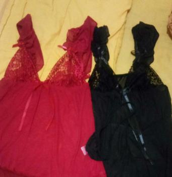 Product Review of [Red Pink] Lingerie Dress Fit Hitam Big Jumbo Size Baju Tidur Daster Jumbo Wanita Premium X3P from y**a 0