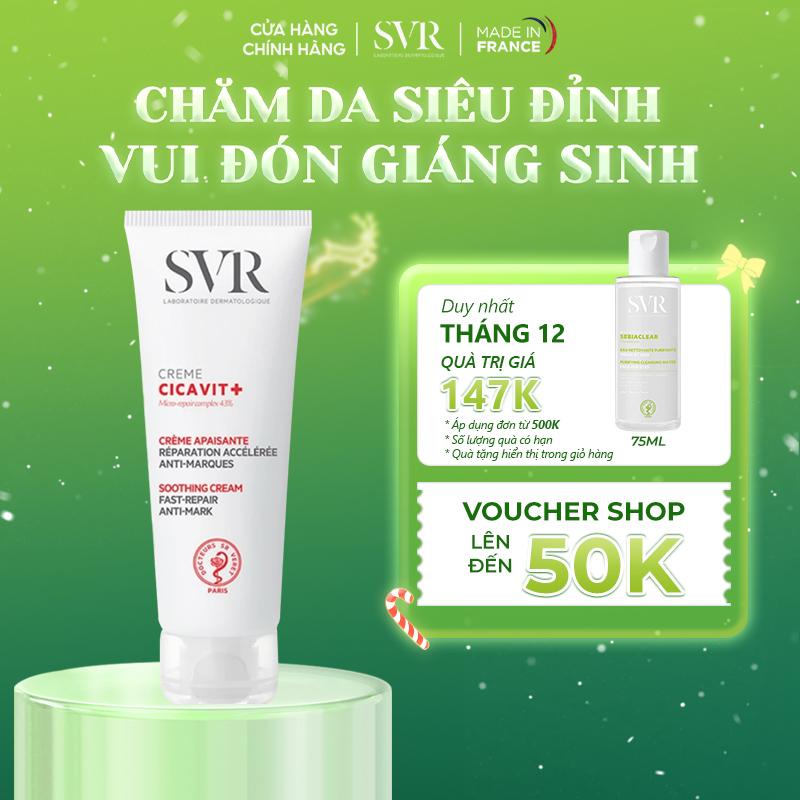  Kem dưỡng và làm dịu da dành cho da nứt nẻ mẫn đỏ SVR CICAVIT+ Crème 40ml 