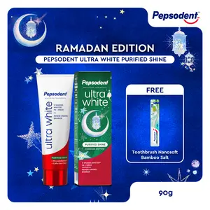 [FREE Pepsodent Nanosoft Bamboo Salt] Buy 1 [RAMADAN EDITION] Pepsodent Ultra