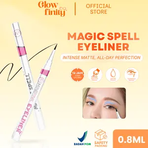 MINIPINK Liquid Eyeliner Hitam Magic Spell Long Lasting Waterproof Eyeliner Tahan Lama BPOM - MP035