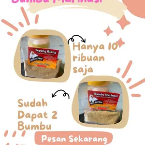 Paket Mix Tepung Biang premiun isi 60g Dan Bumbu Marinasi premium 50g Untuk 1kg Tepung Dan 1kg Ayam