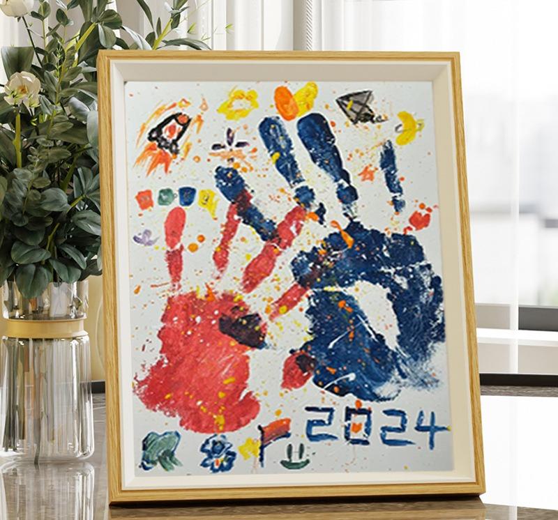 Product Introduction of DIY Photo Frame, Couple Handprint Photo Frame, Handprint Painting, Birthday Gift for Girlfriend, Girl's Confession Gift for Girlfriend, Valentine's Day Gift 2