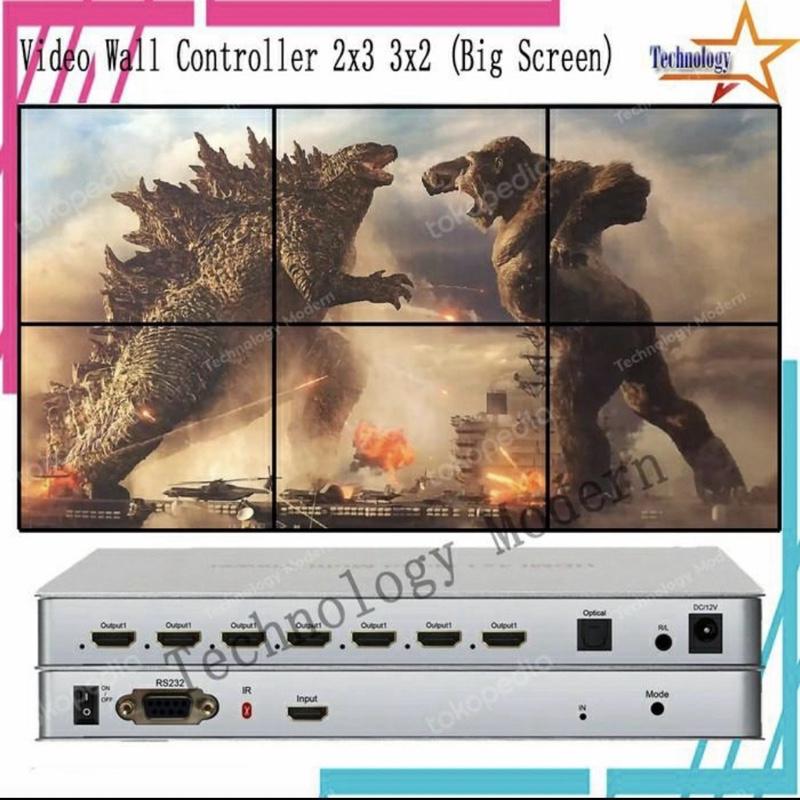 4K HDMI Video Wall Controller 2x3 Untuk 6 TV (Big Screen) Support HDMI Out Loop