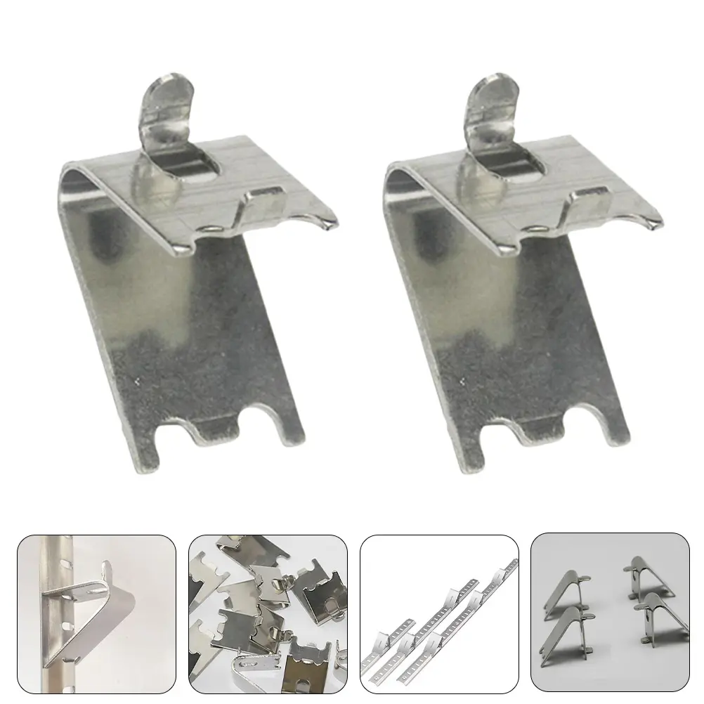2Pcs Freezer Shelf Clips Refrigerator Cooler Shelf Supports Stainless Steel Shelf Clips