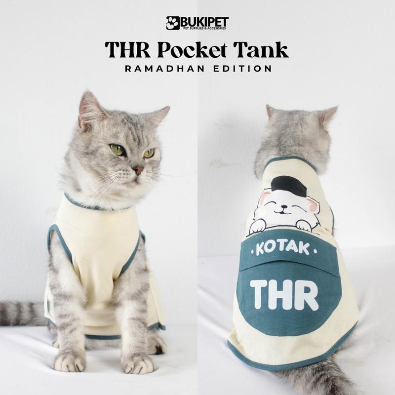 Baju Kucing Aksesoris Hewan Lucu Cowok Cewek - Buki THR Pocket Tank 0
