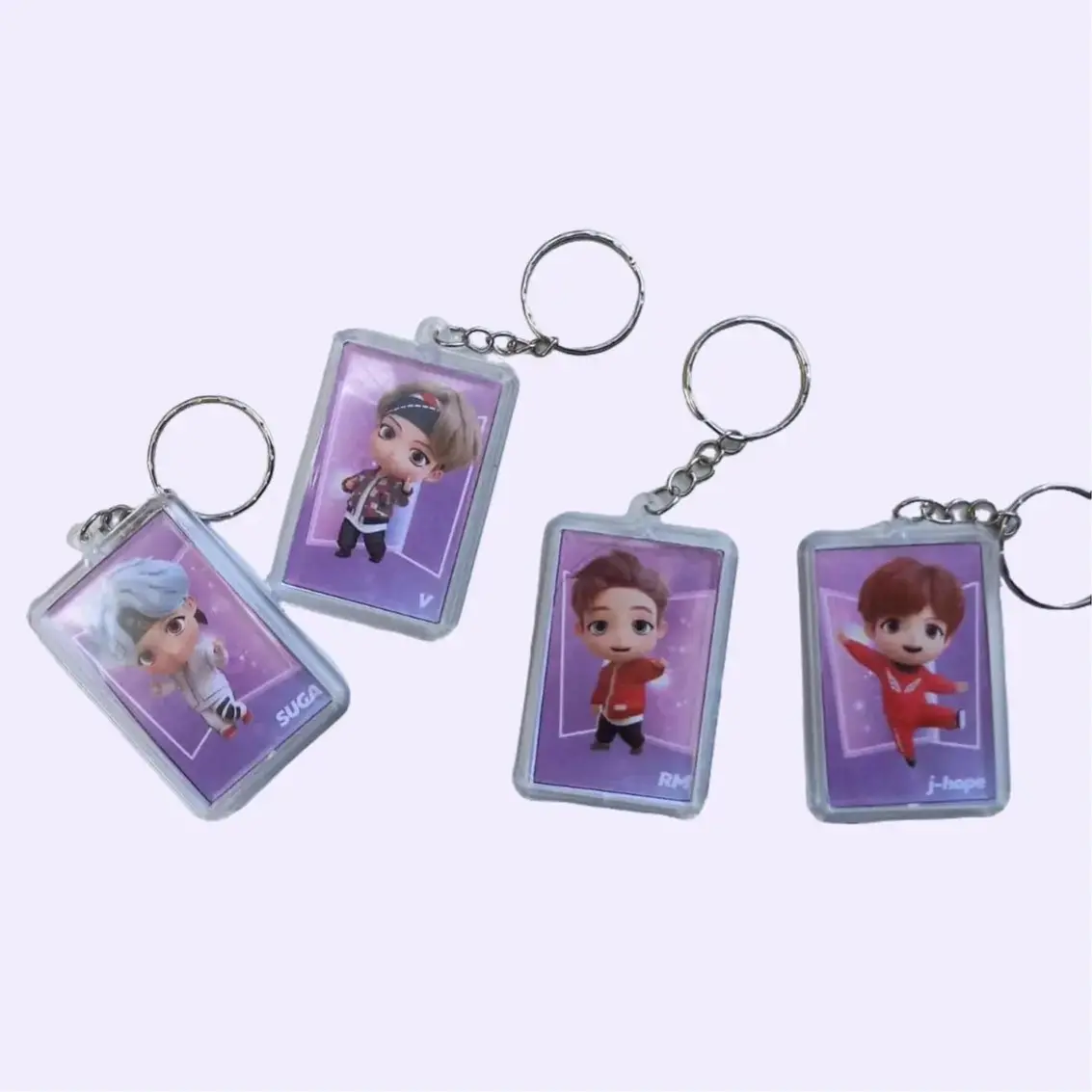 GANCI TINY TAN BTS AKRILIK 2 SISI gantungan kunci full foto Aksesoris Hiasan