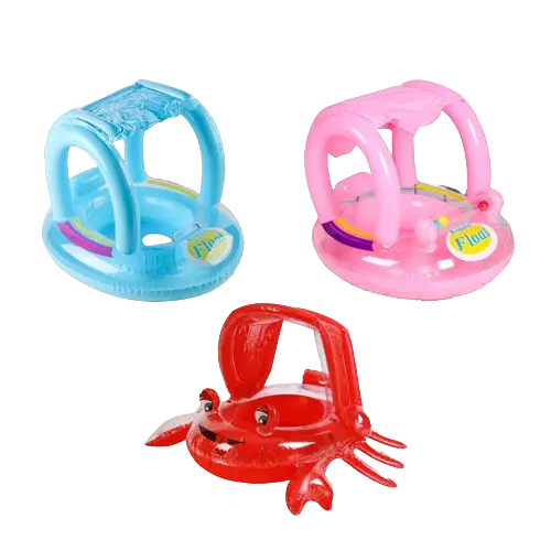 Pelampung Balon Berenang Alas Cincin Tirai Bel Alas Cincin Tiup PVC Air Cincin Renang Bayi
