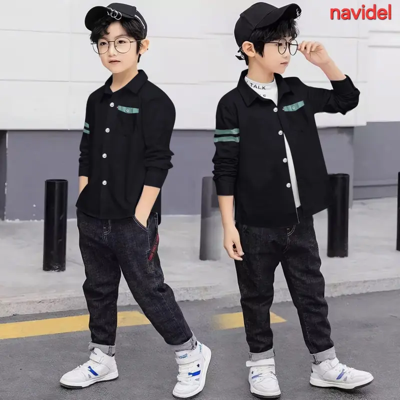 hem kids kemeja anak laki laki usia 5-12 thn/cod 2