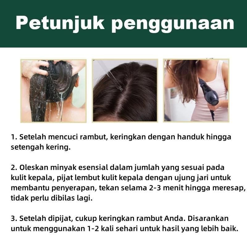 Rosemary hair oil hair tonic penumbuh rambut dengan cepat dan botak tebal serum rambut rontok Hair growth serum Minyak 6
